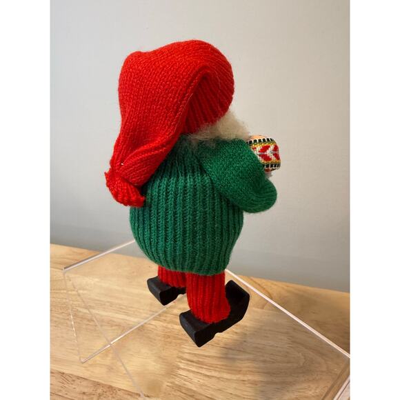 Ljungstroms Of Sweden Tomte Wooden Figure Santa Holding Baby Vintage JL - Picture 6 of 10